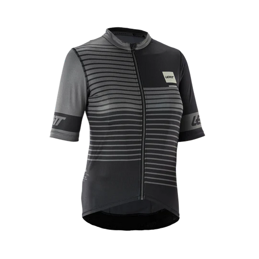 Camisola de manga curta LEATT MTB ENDURANCE 3.0 para mulher Preto