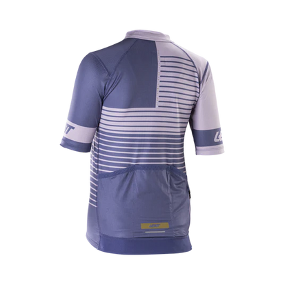 Jersey LEATT MTB ENDURANCE 3.0 Mulher Mangas Curtas Violeta