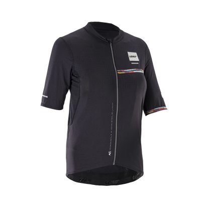 Jersey LEATT MTB ENDURANCE 5.0 CARGO Mulher Mangas Curtas Preto