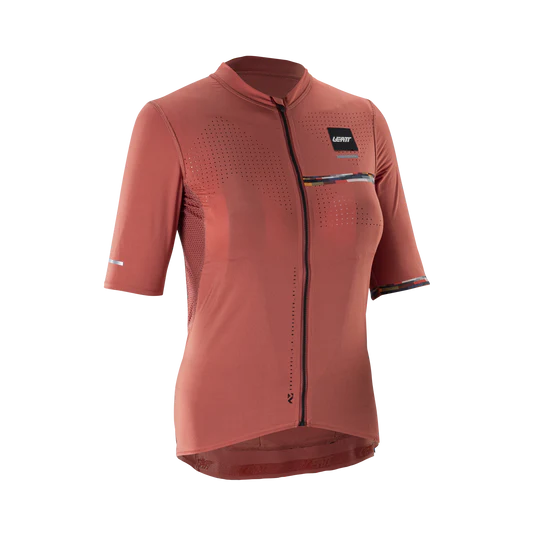 Camisola de manga curta LEATT MTB ENDURANCE 5.0 CARGO para mulher Vermelho