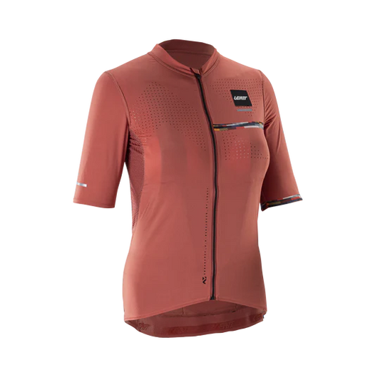 Camisola de manga curta LEATT MTB ENDURANCE 5.0 CARGO para mulher Vermelho