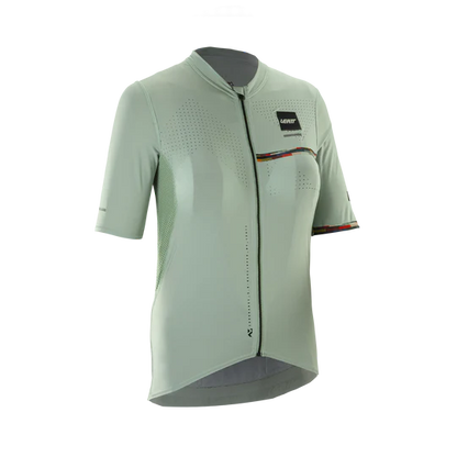 Maillot LEATT MTB ENDURANCE 5.0 CARGO Feminino Mangas Curtas Verde