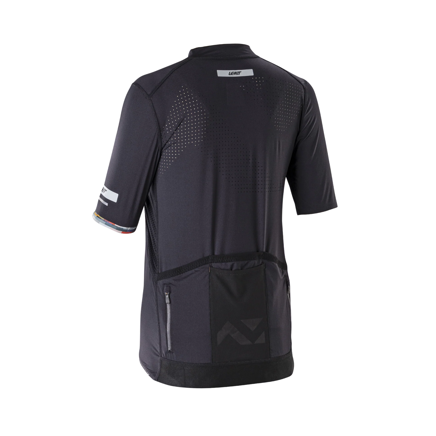 Camisola de manga curta LEATT MTB ENDURANCE 5.0 CARGO para mulher Preto