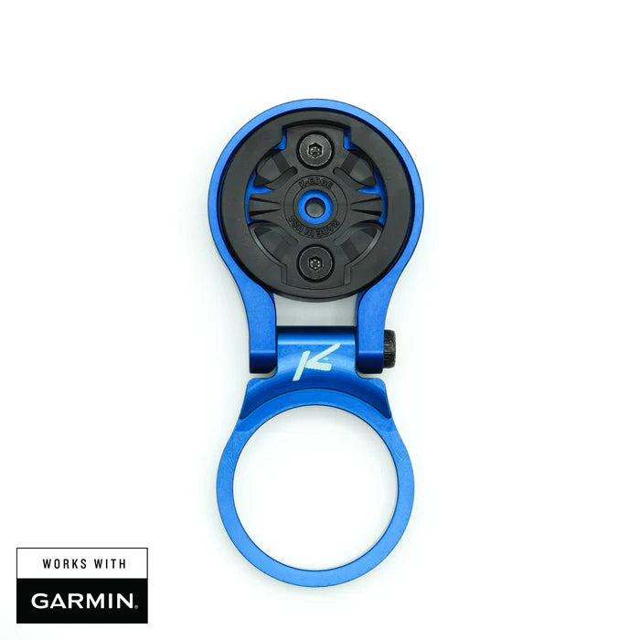 Suporte de haste ajustável para Garmin K-EDGE MTB GPS Azul