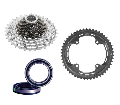 Kit Cassete Titânio / Coroa Carbono / Rolamentos Cerâmicos USB CAMPAGNOLO ULTRA