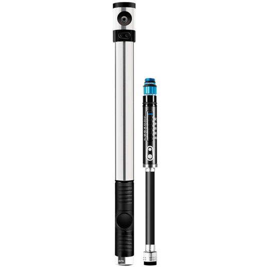 Bomba de mão CRANKBROTHERS KLIC HP com manómetro e tubo flexível magnético