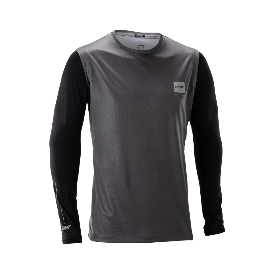 Camisola de manga comprida LEATT MTB Gravity 2.0 Preto/Cinzento