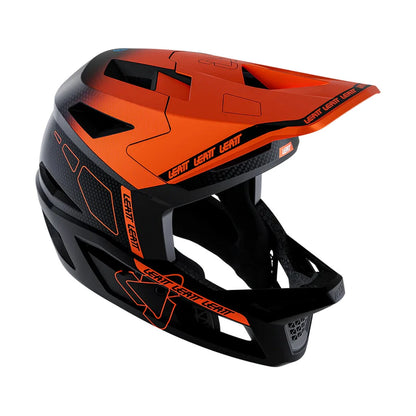 Capacete VTT LEATT MTB GRAVITY 6.0 CARBON Glow Preto/Laranja