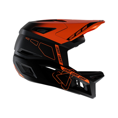 Capacete VTT LEATT MTB GRAVITY 6.0 CARBON Glow Preto/Laranja