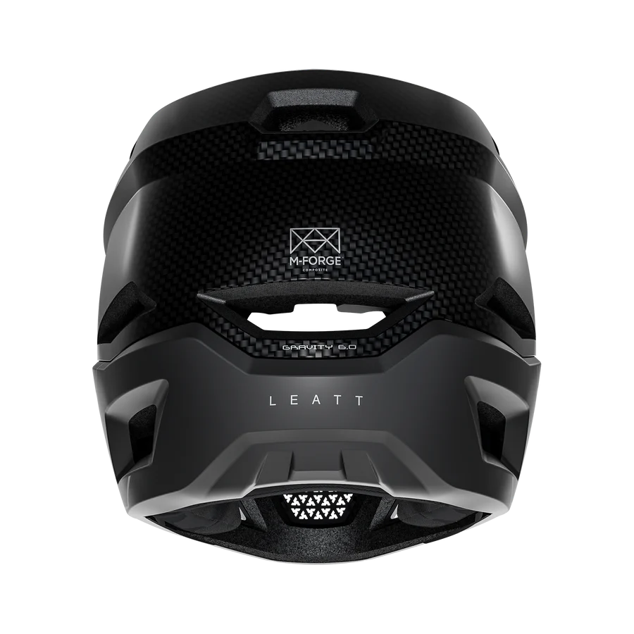 Capacete de BTT LEATT GRAVITY 6.0 CARBON STEALTH Preto/Cinzento