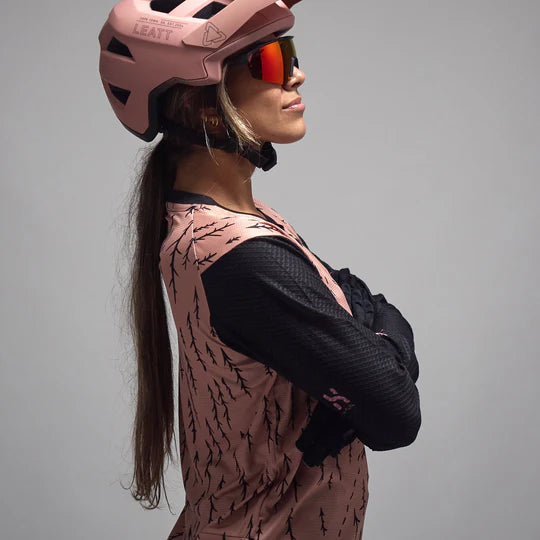 Camisola de manga comprida LEATT MTB TRAIL 3.0 para mulher Rosa