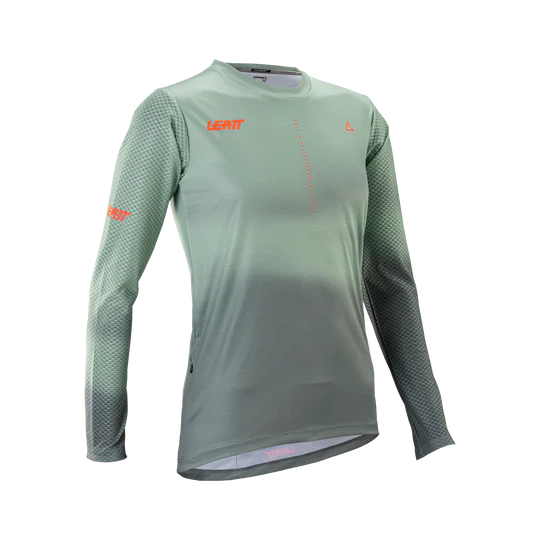 Camisola de manga comprida LEATT MTB TRAIL 3.0 para mulher Verde