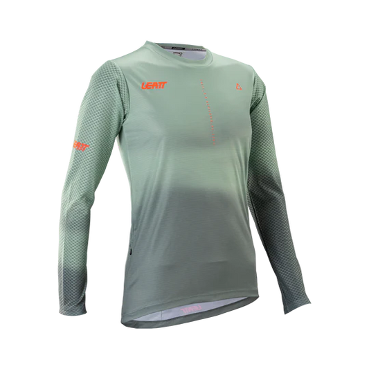 Camisola de manga comprida LEATT MTB TRAIL 3.0 para mulher Verde
