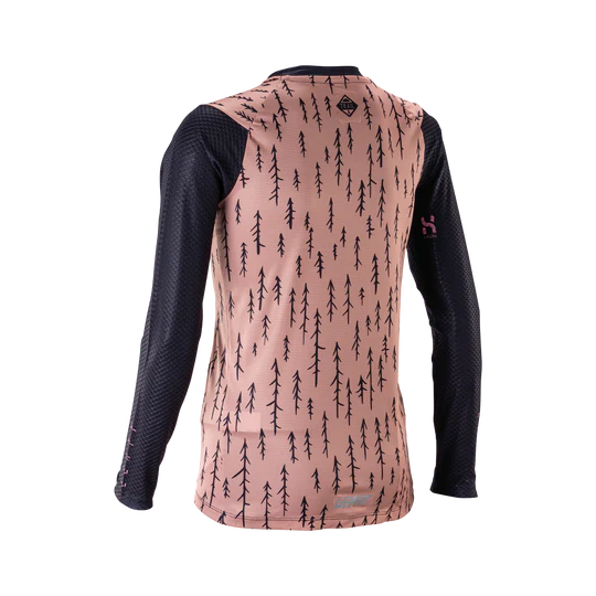 Camisola de manga comprida LEATT MTB TRAIL 3.0 para mulher Rosa