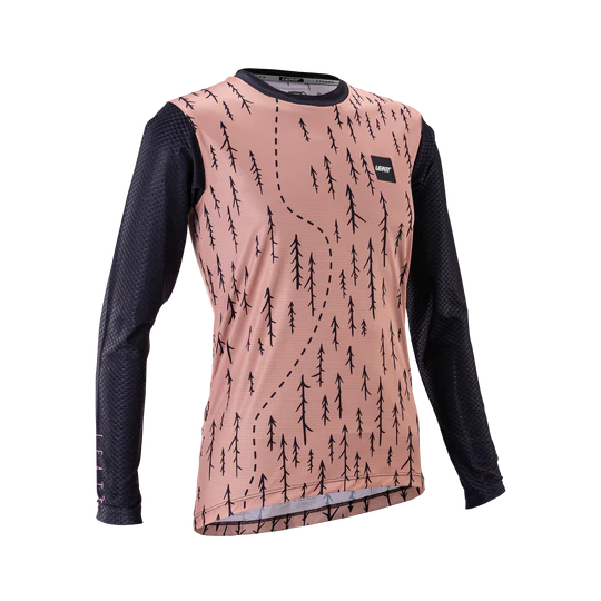 Camisola de manga comprida LEATT MTB TRAIL 3.0 para mulher Rosa