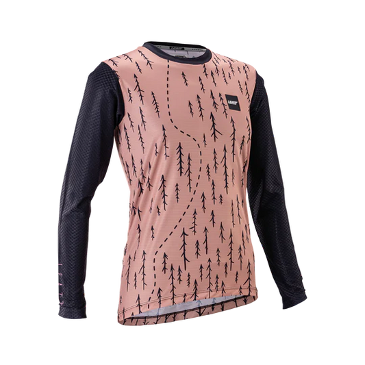 Camisola de manga comprida LEATT MTB TRAIL 3.0 para mulher Rosa