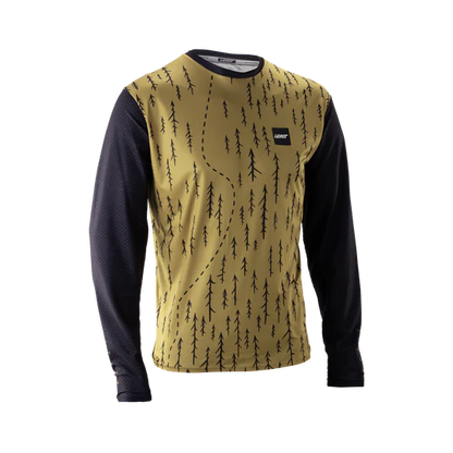 Maillot LEATT MTB TRAIL 3.0 Mangas Compridas Castanho