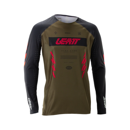 Maillot LEATT MTB GRAVITY 5.0 Mangas Compridas Castanho