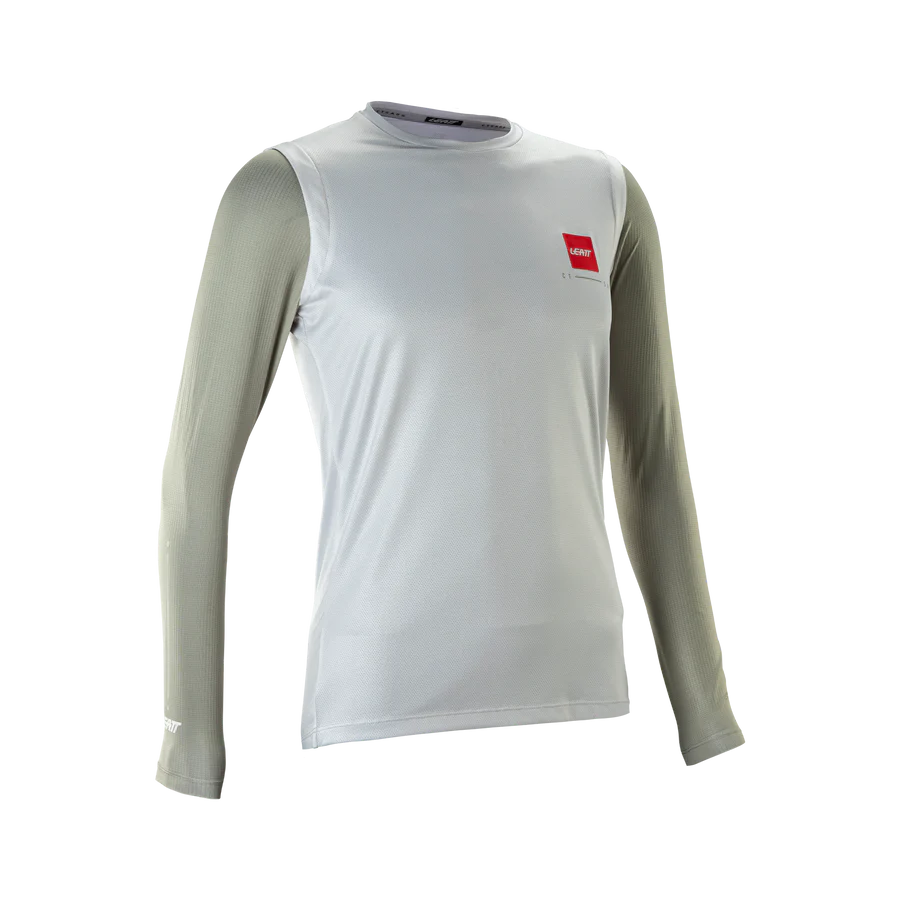 LEATT MTB Gravity 2.0 Jersey de manga comprida para senhora Branco