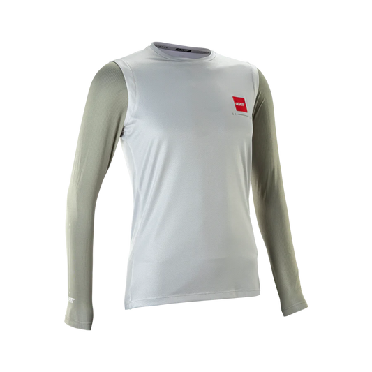 LEATT MTB Gravity 2.0 Jersey de manga comprida para senhora Branco