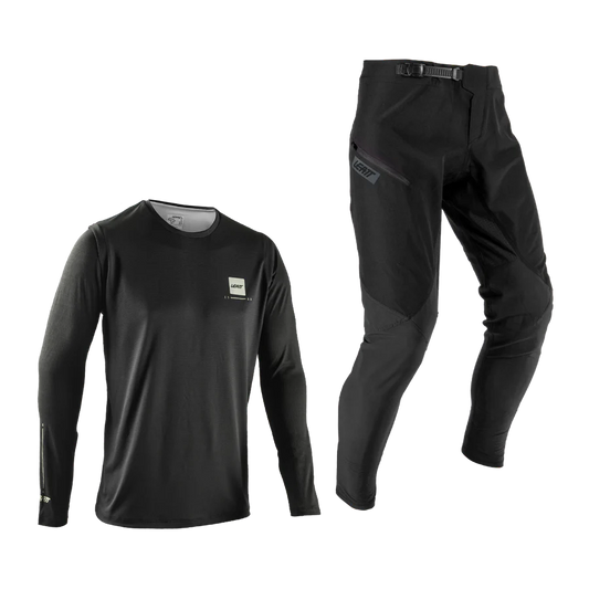 Kit de Camisola + Calças LEATT MTB GRAVITY 1.0 Preto