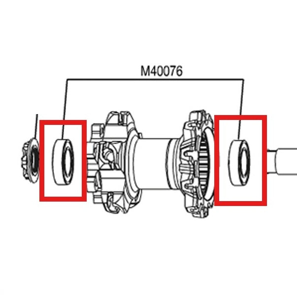 Rolamentos da roda dianteira Mavic 6903