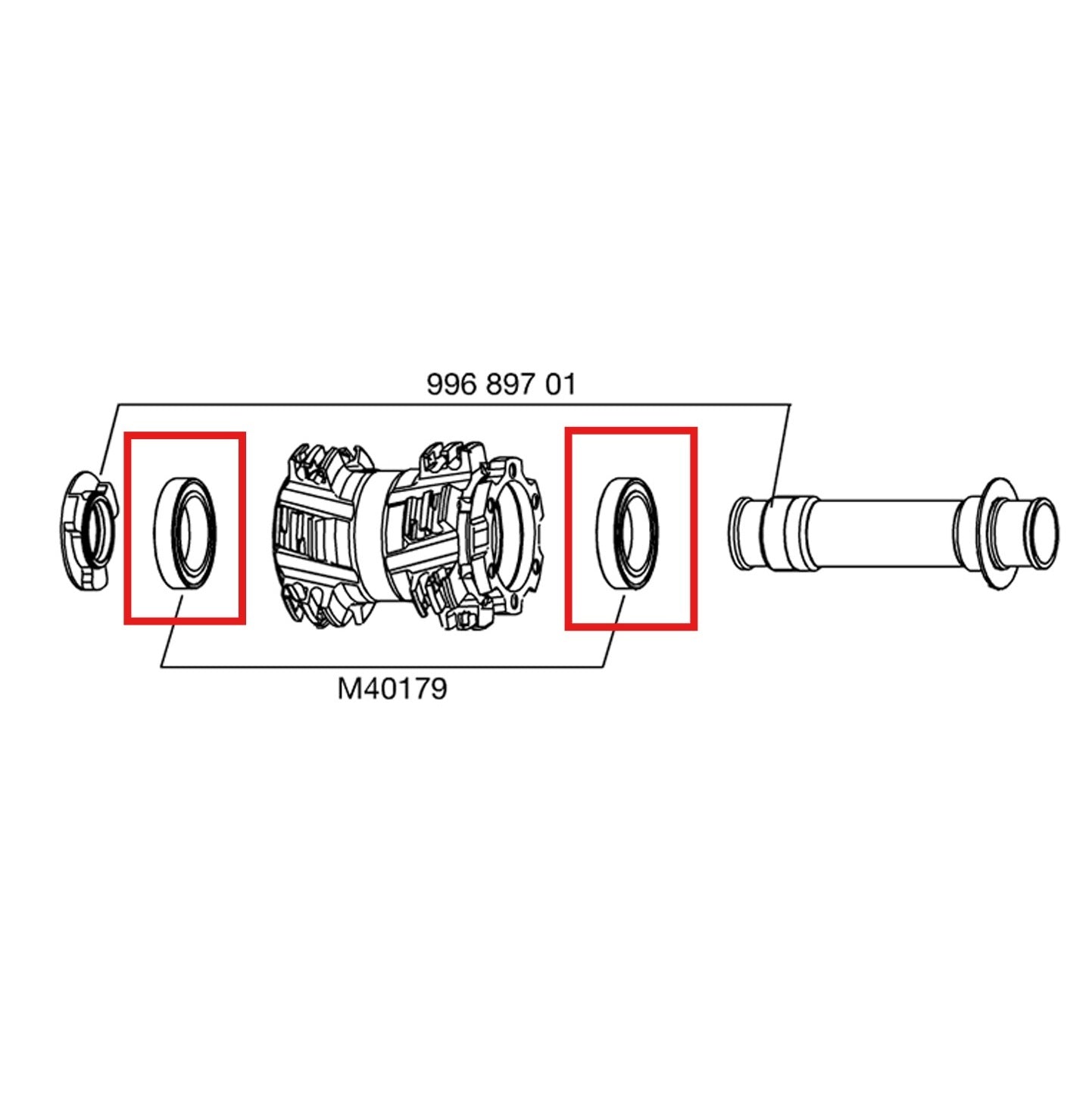 KIT DE ROLAMENTOS DO CUBO DIANTEIRO MAVIC EIXO 20MM 25X37X7 6805