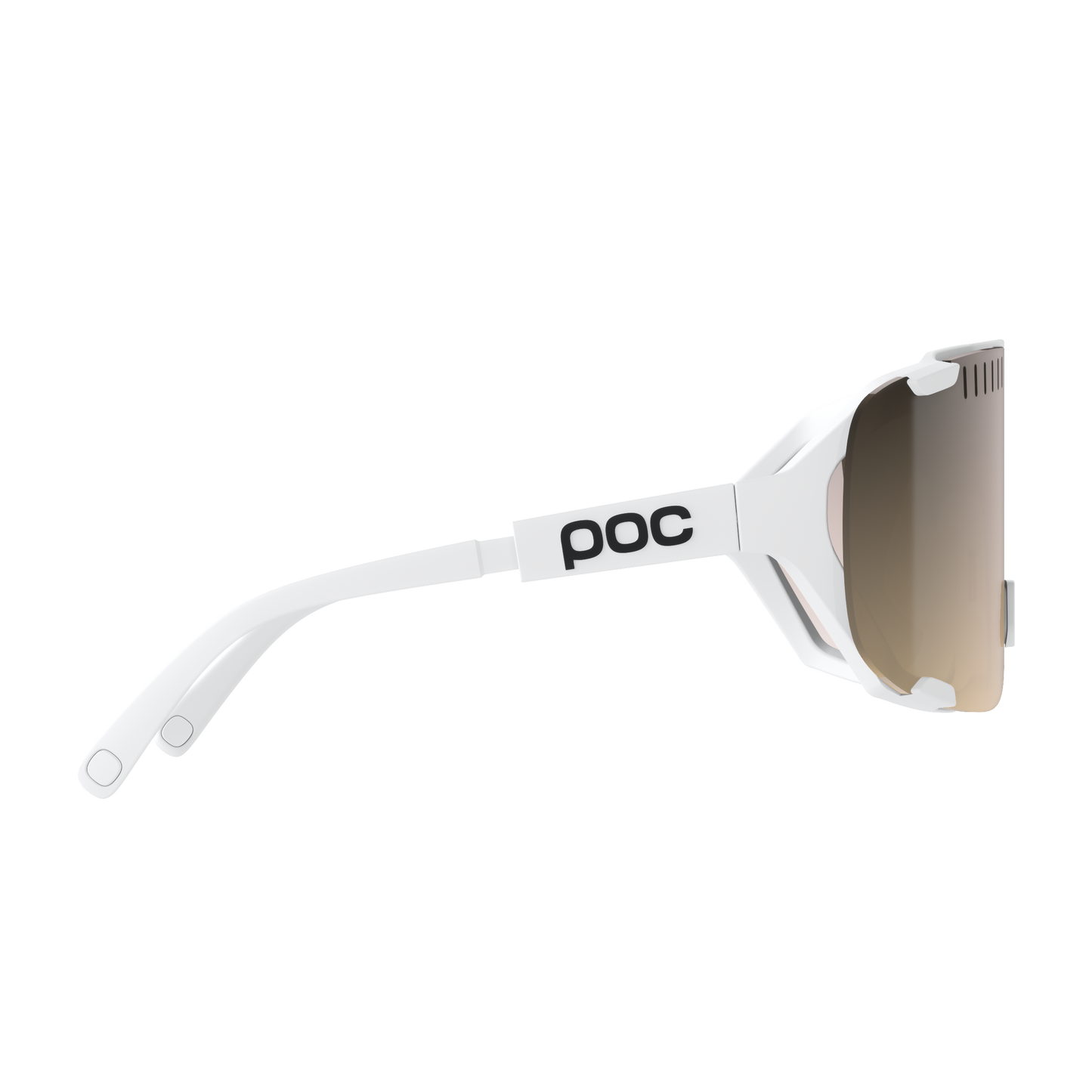 POC DEVOUR MID Glasses White Clarity Trail /Partly Sunny Silver Lens