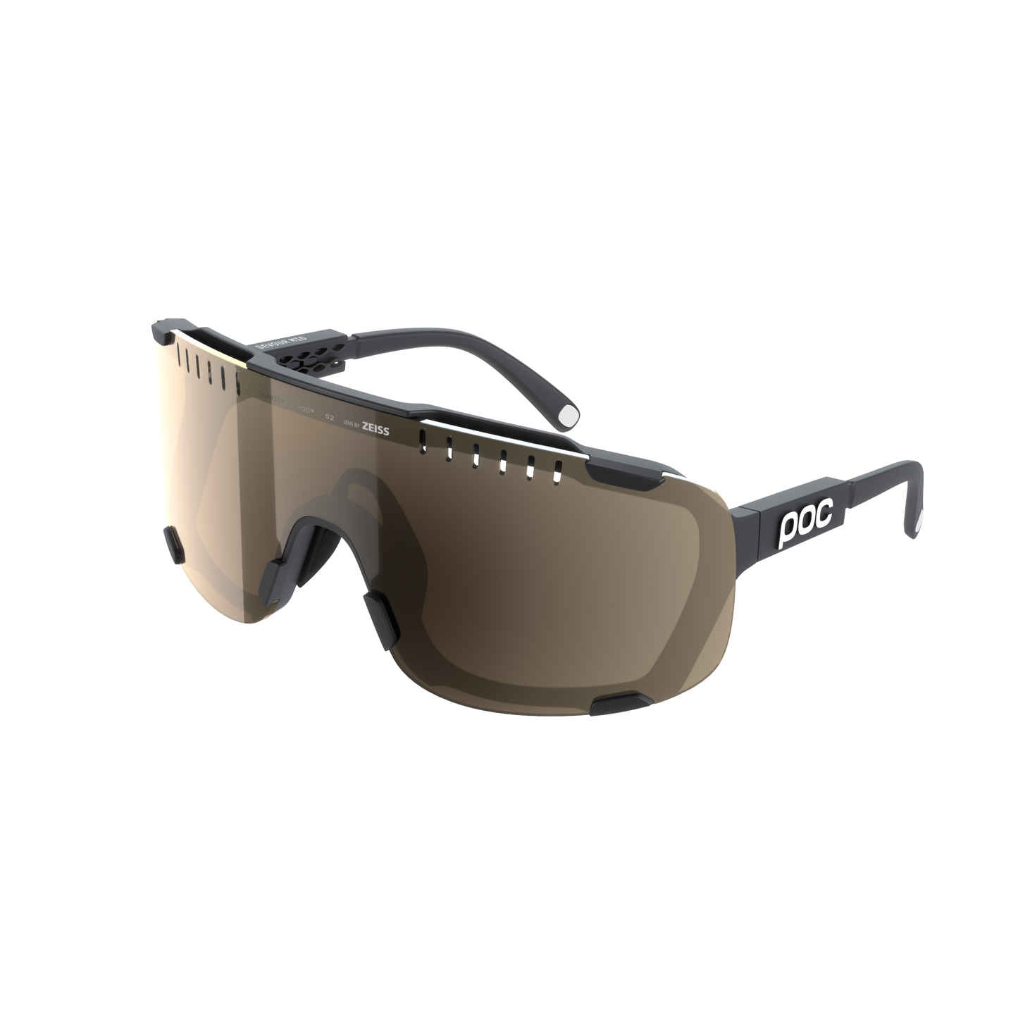 POC DEVOUR MID Goggles + Black Clarity Trail/Partly Sunny Silver Lens