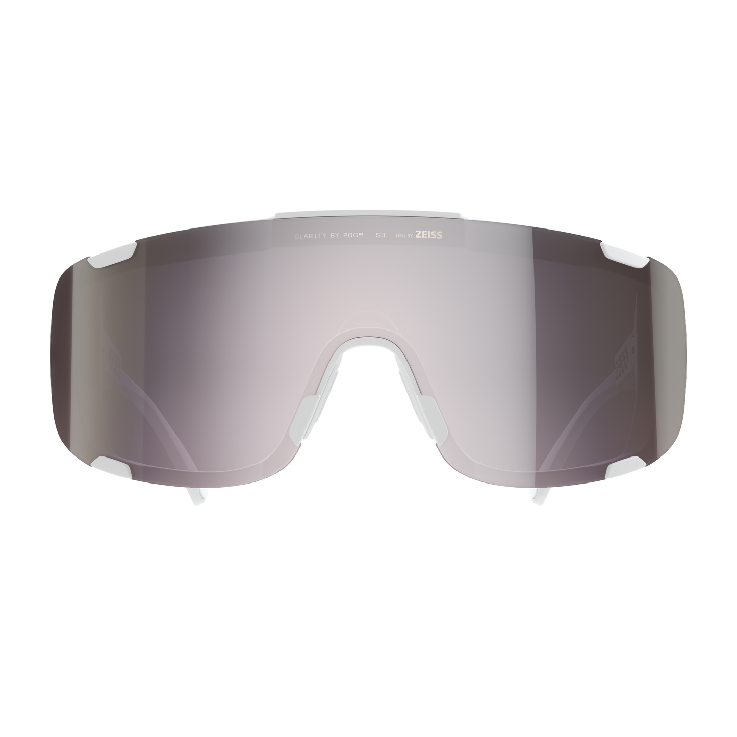 POC DEVOUR MID Goggles White Clarity Road/Sunny Silver Lens