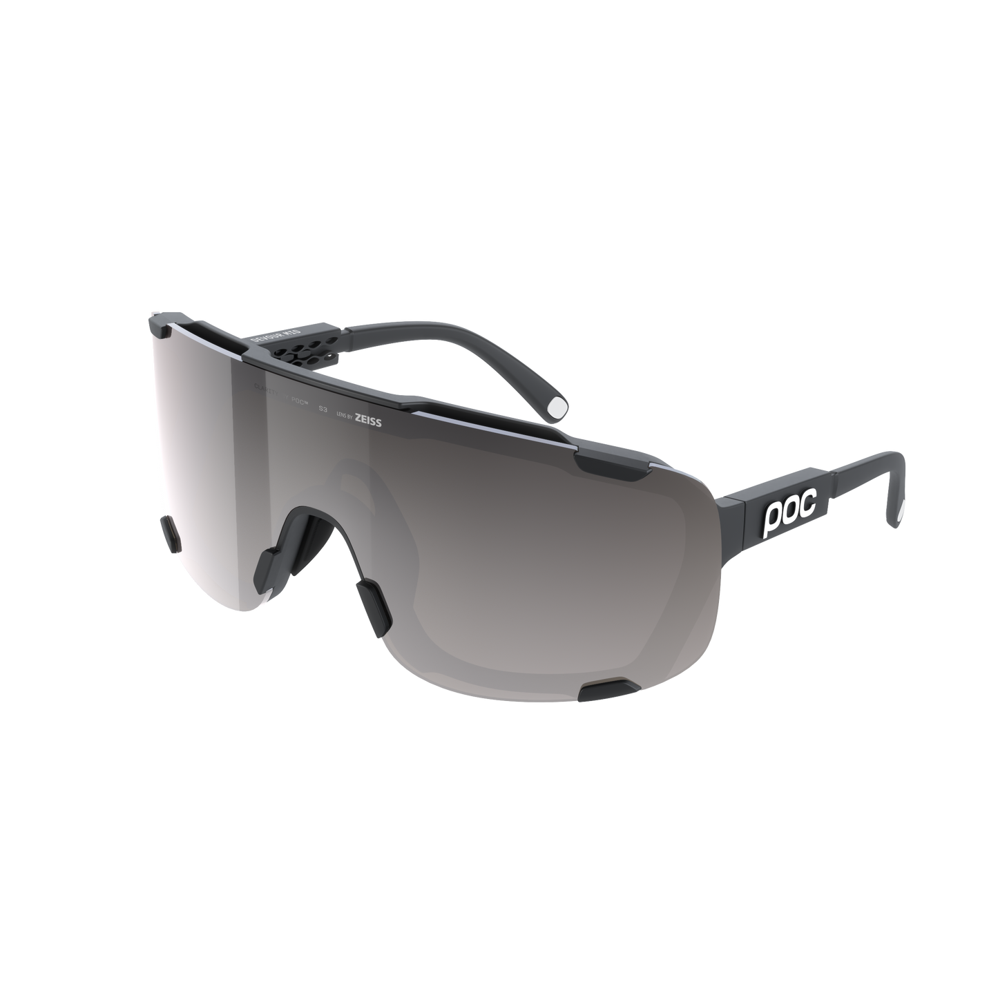 POC DEVOUR MID Goggles + Lentes Preto Clarity Road/Sunny Silver