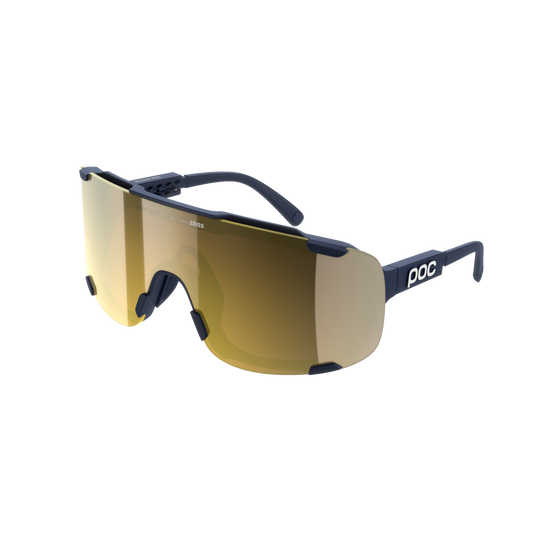 POC DEVOUR MID Marine Sunglasses Clarity Road/Partly Sunny Gold Lens
