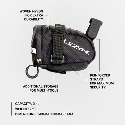 Bolsa de selim LEZYNE Caddy preta