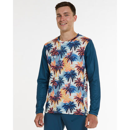 Maillot DHARCO GRAVITY VENICE BEACH Mangas Compridas Azul