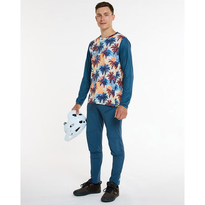 Maillot DHARCO GRAVITY VENICE BEACH Mangas Compridas Azul