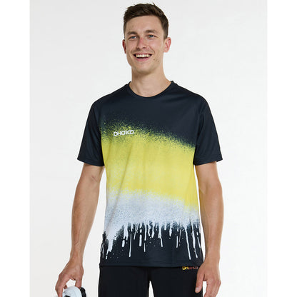 Maillot DHARCO ACID RAIN Mangas Curtas Preto/Amarelo