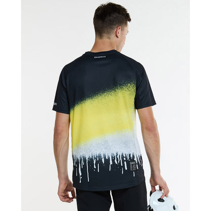 Maillot DHARCO ACID RAIN Mangas Curtas Preto/Amarelo