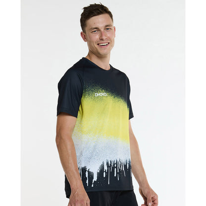 Maillot DHARCO ACID RAIN Mangas Curtas Preto/Amarelo