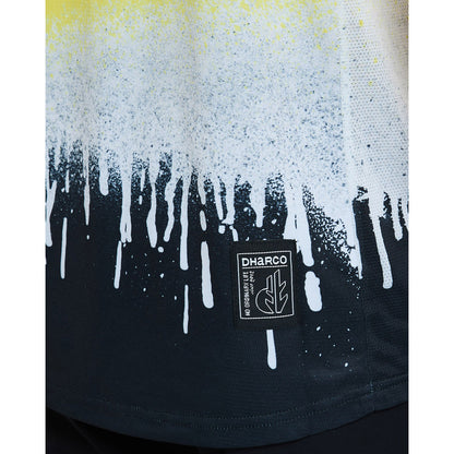 Maillot DHARCO ACID RAIN Mangas Curtas Preto/Amarelo