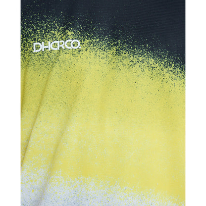 Maillot DHARCO ACID RAIN Mangas Curtas Preto/Amarelo