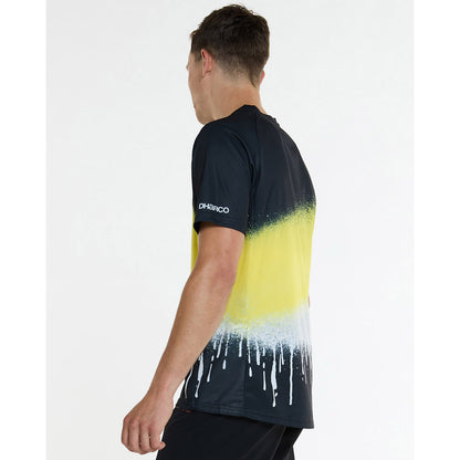 Maillot DHARCO ACID RAIN Mangas Curtas Preto/Amarelo