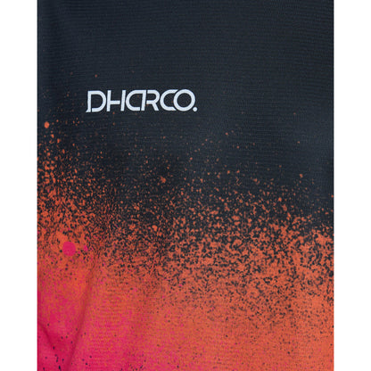 Maillot DHARCO BLACK SNAKE Mangas Curtas Preto/Laranja