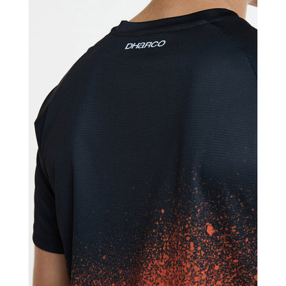 Maillot DHARCO BLACK SNAKE Mangas Curtas Preto/Laranja