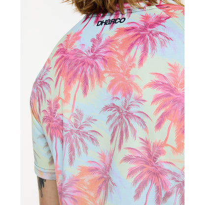 Camisola DHARCO HIGHBALL Mangas Curtas Rosa/Azul