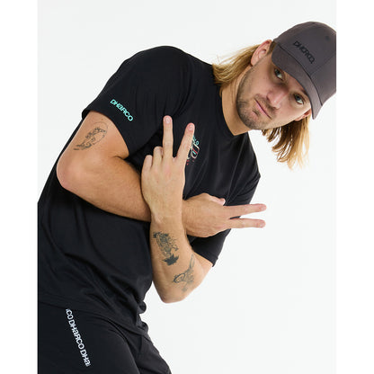 Camisola DHARCO TECH TEE EDDIE Mangas Curtas Preto