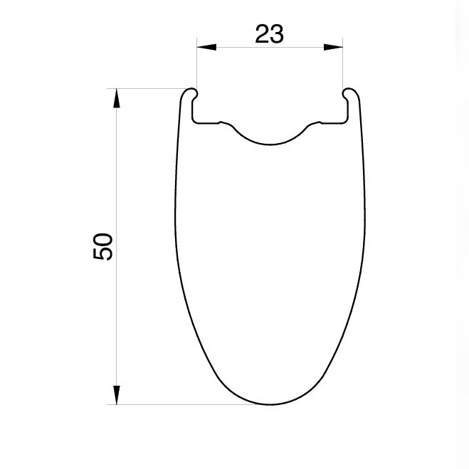 Par de rodas MICHE KLEOS 50 Tubeless Ready (Center Lock)