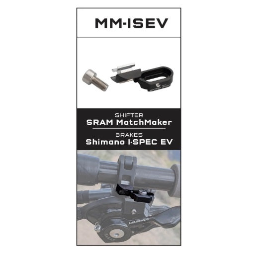 Adaptador de montagem WOLF TOOTH ShiftMount MM-ISEV Manípulo de mudanças SRAM MatchMaker X > Travão Shimano I-SPEC EV