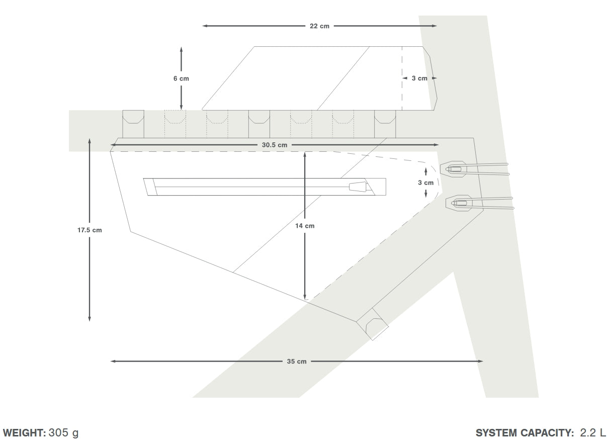 Conjunto de sacos de armação APIDURA AERO SYSTEM Preto