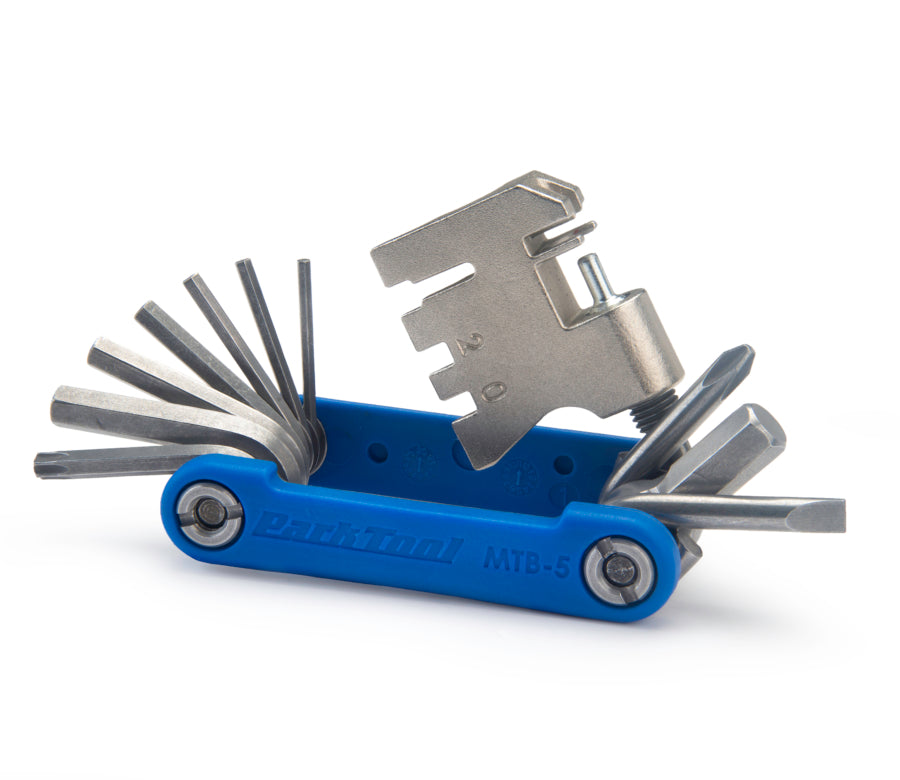 Park Tool MTB-5 multiferramenta totalmente desdobrada
