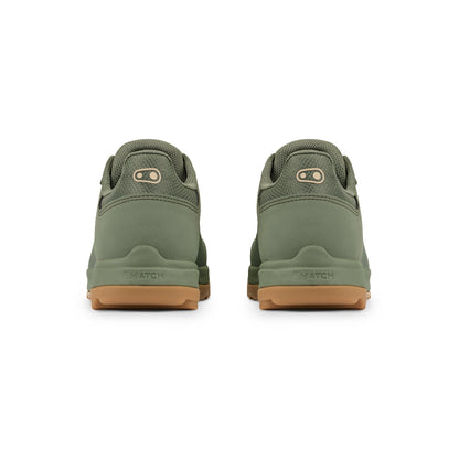Sapatos de BTT CRANKBROTHERS MALLET TRAIL SPEED LACE CLIP verdes/areia — vista traseira
